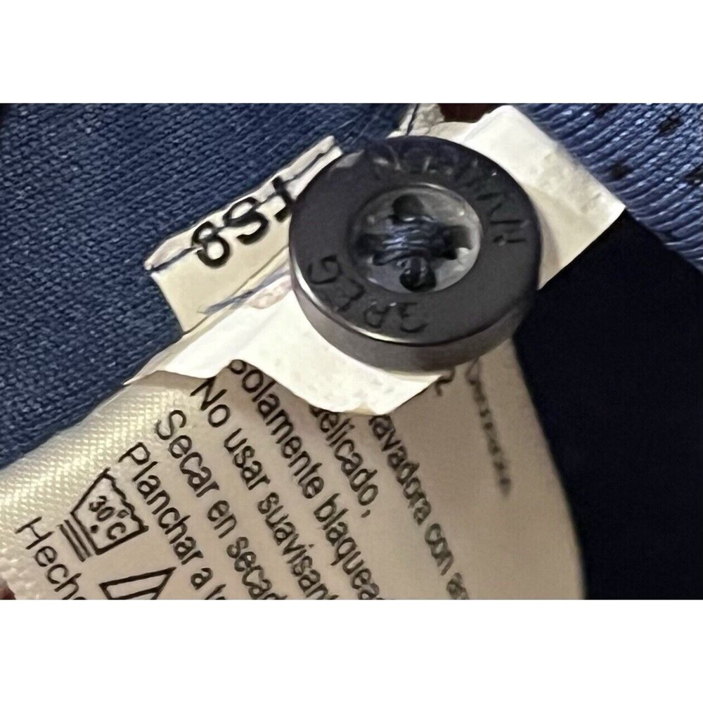 Greg Norman Golf Polo Shirt Dot Pattern Play Dry Shark Mens L Blue Athleisure - Picture 6 of 6
